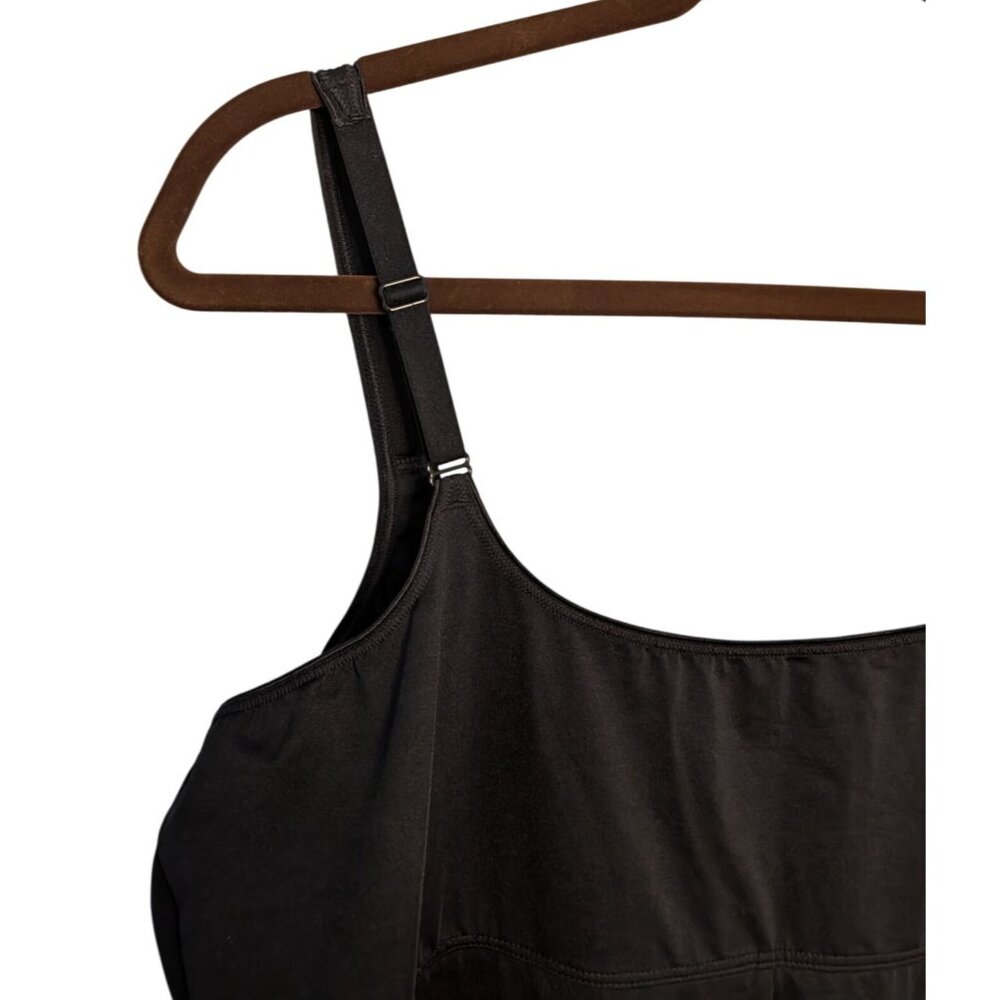 Cacique Open-Bust Thigh Shaper 26/28 Black Nylon Spandex Level 3 Max Contouring - Picture 6 of 16